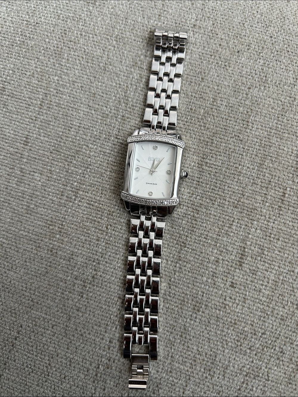 Ecclissi Sterling Silver Womens Watch New Battery 925